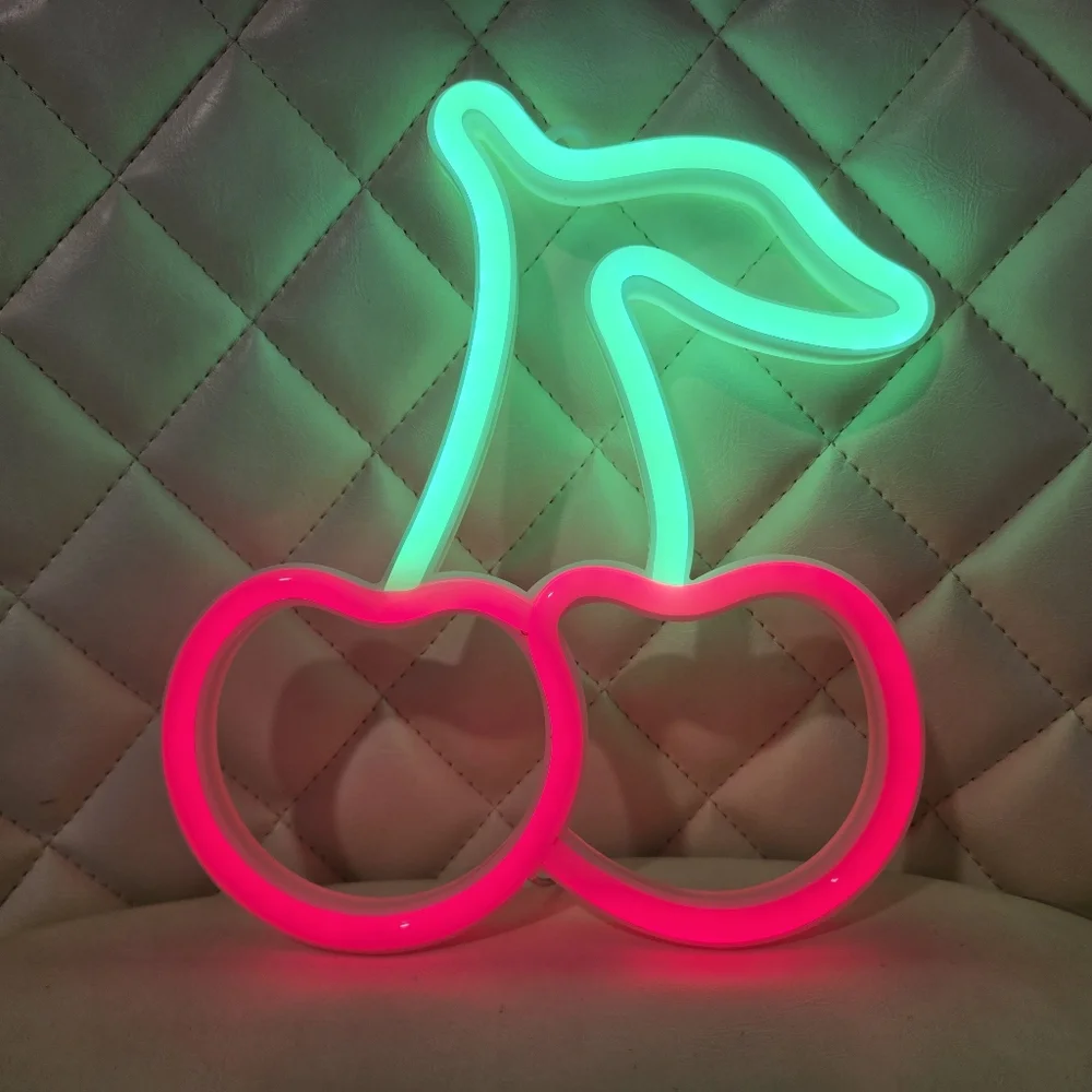 π Custom Neon Cherry Sign - Picture 1 of 6